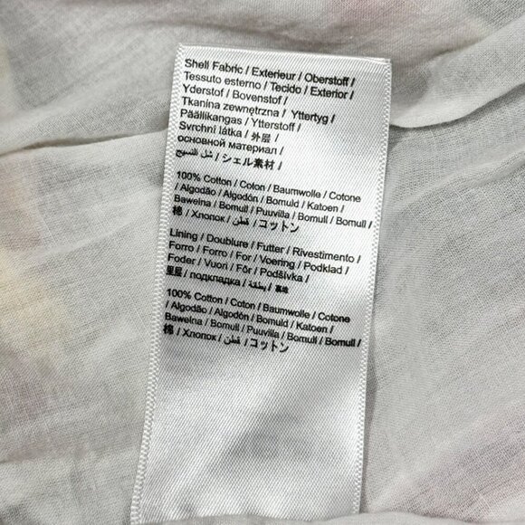 FARM RIO Cashew Floral Tiered Midi Dress Sz.M White Ruffle Garden Tropical - Picture 14 of 15